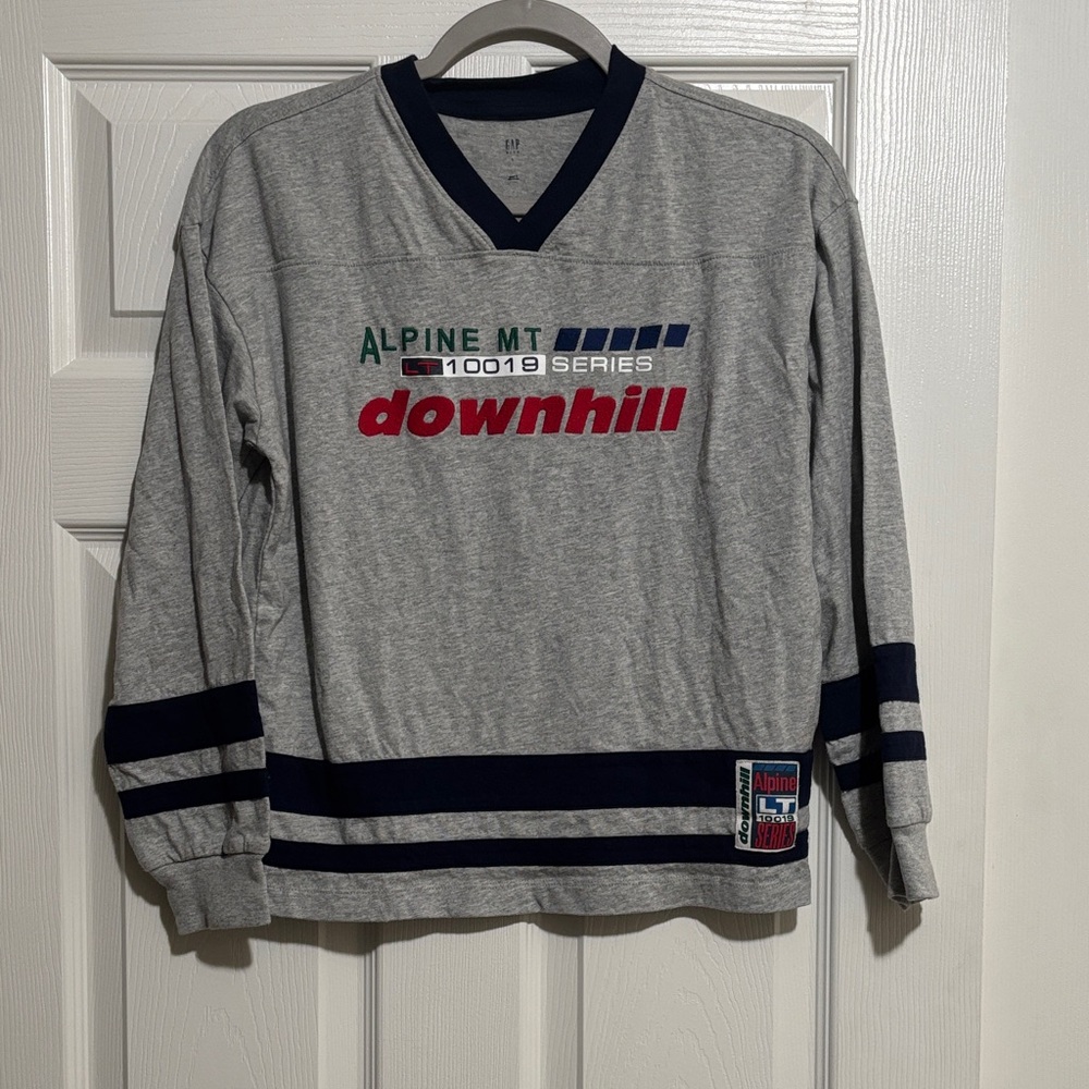 Gap Gray and Navy Kids Long Sleeve